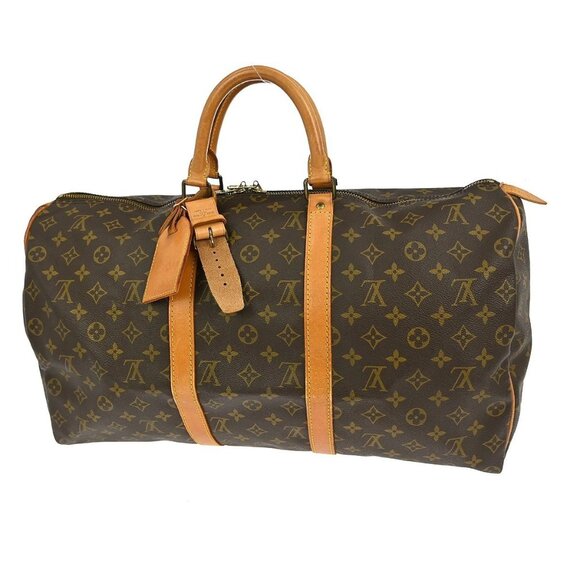 Louis Vuitton Monogram Keepall 50 Duffle Travel Handbag M41426 873 YQ04093 BN03 - Picture 2 of 8